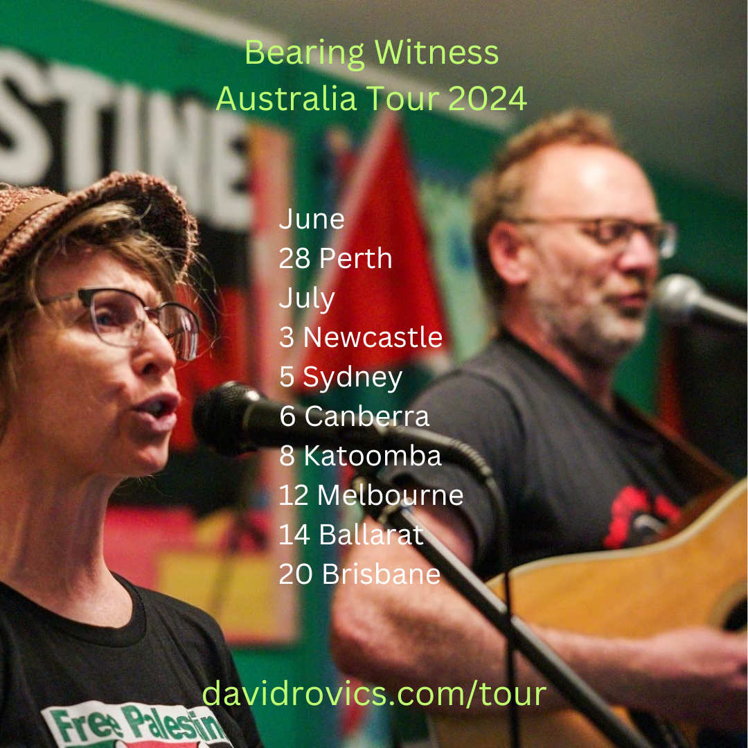 David Rovics Bearing Witness at Newcastle & Hunter Valley Folk Club