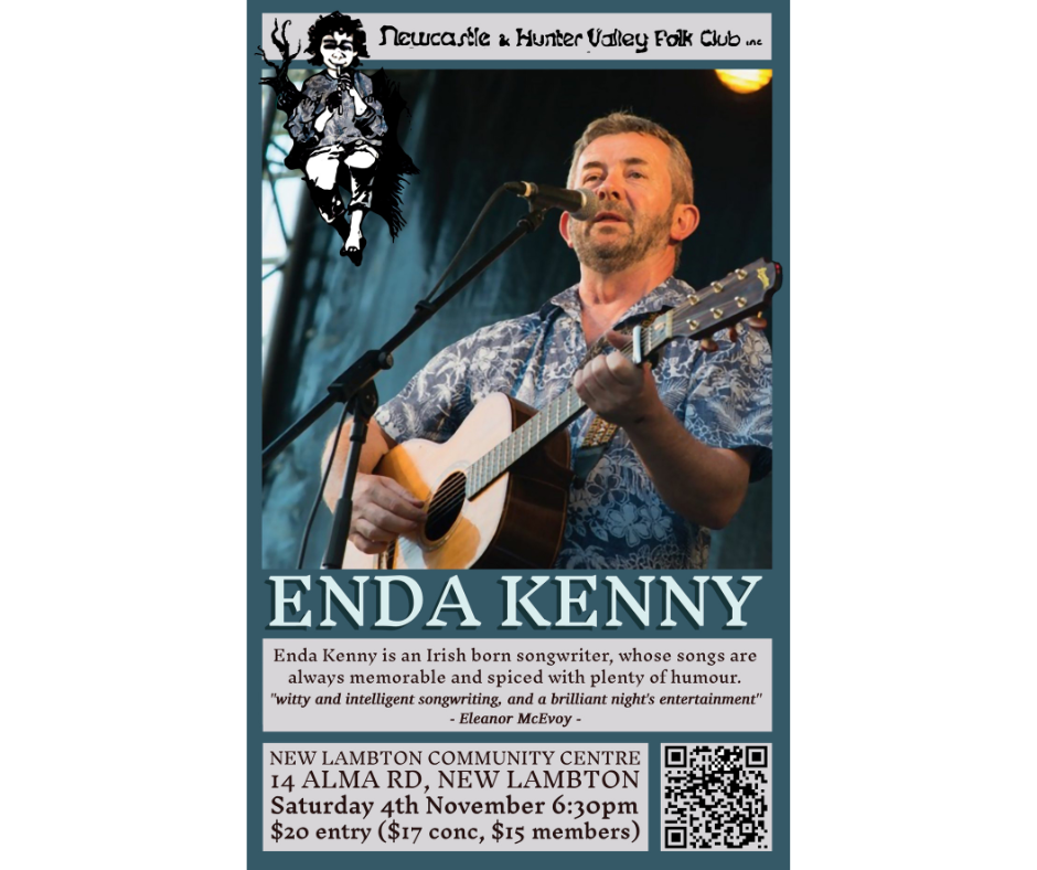 Enda Kenny at the Newcastle & Hunter Valley Folk Club Inc. | The Folk ...