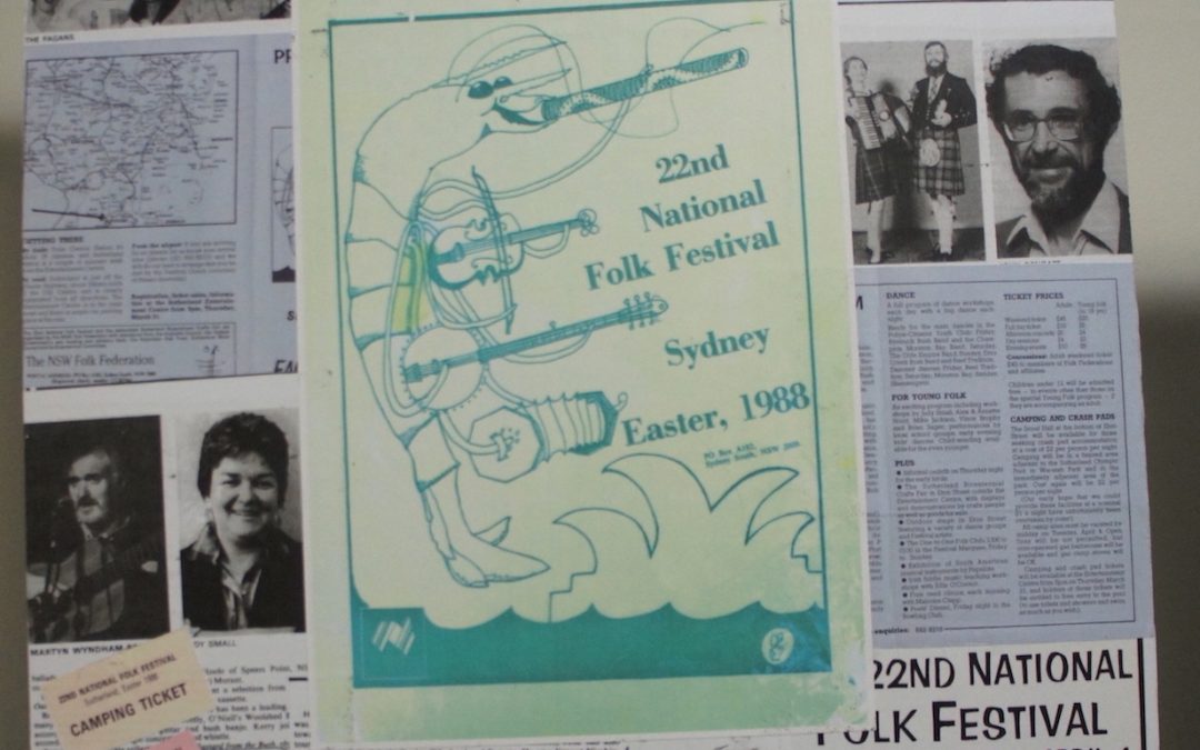 National Folk Festivals in Sydney  – 1970, 1975, 1982, 1988